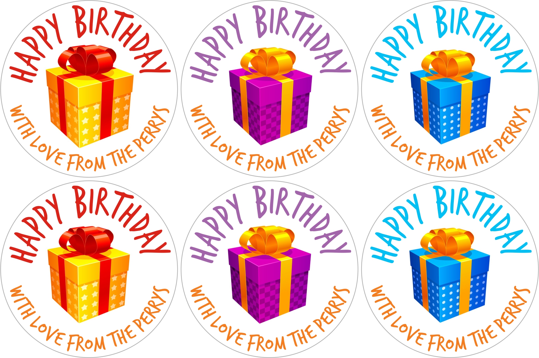 Gift Stickers - Birthday - Stuck 2 U