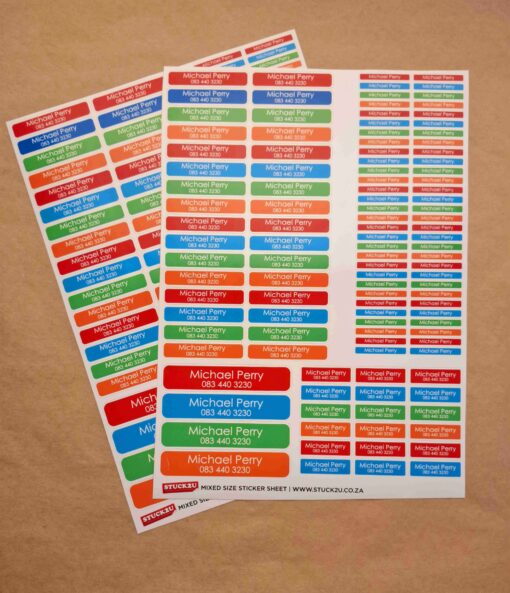 Sticker Combined Stuck2U - Customised Stickers & Labels